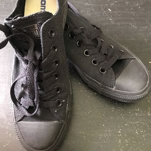 All Black Converse